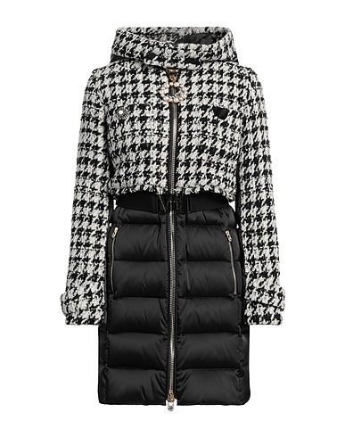 VDP VIA DELLE PERLE Shell jacket COLLECTION Black 40% Synthetic fibers, 25% Acrylic, 21% Virgin Wool, 12% Wool, 2% Other Fibres