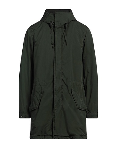 ASPESI Full-length jacket Dark green 65% Polyester, 35% Polyamide