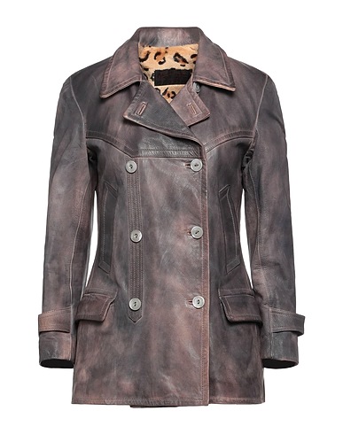 STEWART Coat Grey Soft Leather