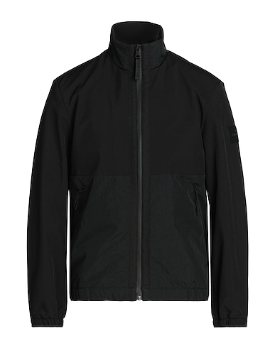 CALVIN KLEIN Jacke Schwarz 98% Polyester, 2% Elastan, Polyamid