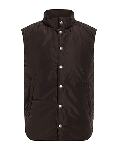 DANIELE ALESSANDRINI HOMME ブルゾン チョコレートブラウン ポリエステル 100%