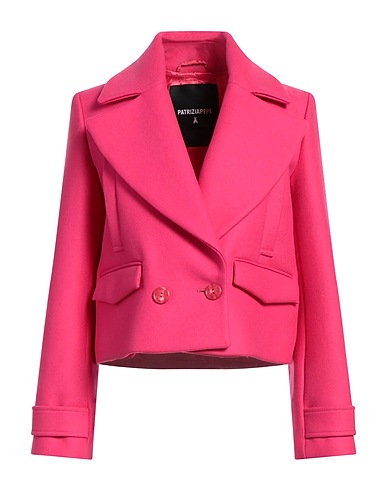 PATRIZIA PEPE Coat Fuchsia 75% Virgin Wool, 25% Polyamide