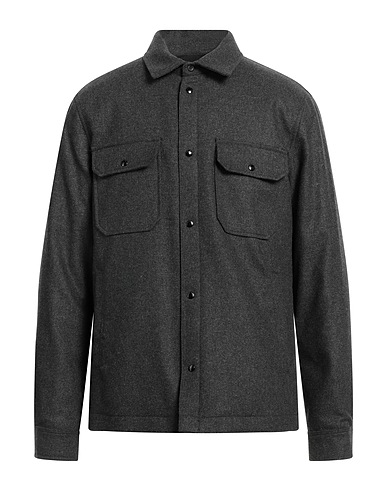 WOOLRICH Shell  jacket Lead 60% Wool, 35% Polyester, 5% Polyamide