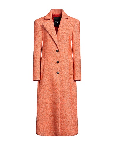 PATRIZIA PEPE Cappotto Arancione 40% Lana, 28% Poliestere, 13% Cotone, 10% Acrilico, 9% Altre Fibre