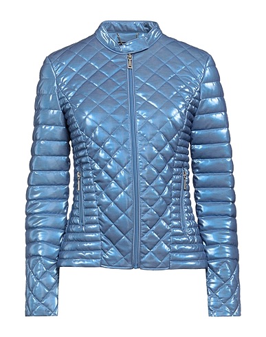 GUESS Shell jacket Light blue 100% Polyurethane, Polyester