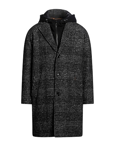 MOORER Shell jacket Black 55% Virgin Wool, 19% Polyamide, 13% Alpaca wool, 13% Mohair wool