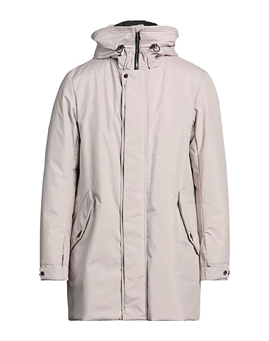 MOORER Shell jacket Light grey 100% Polyester