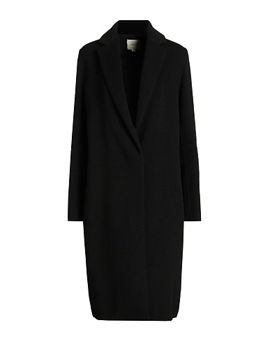 VINCE. Coat Black 55% Recycled wool, 40% Polyester, 4% Nylon, 1% Viscose