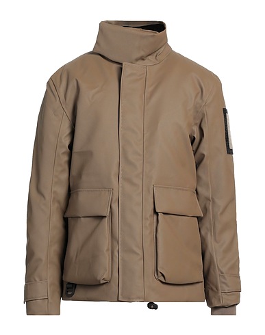 RAINS Jacke Braun 100% Polyester, Polyurethan Beschichtet