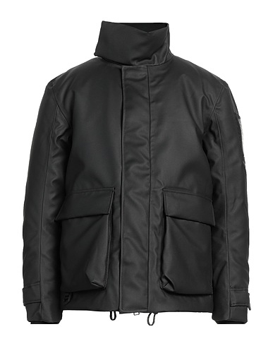 RAINS Jacket Black 100% Polyester, Polyurethane coated