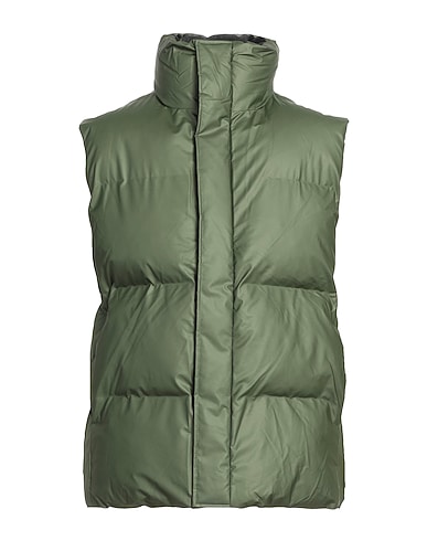 RAINS Piumino Verde militare 100% Poliestere, Spalmato poliuretano