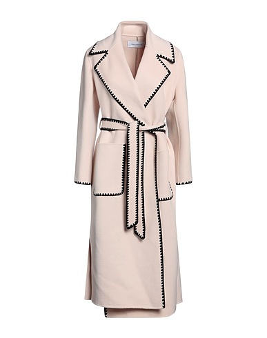 SIMONA CORSELLINI Full-length jacket Light pink 100% Wool