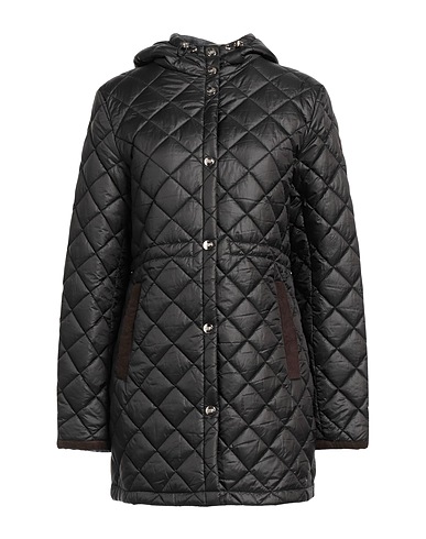 HUSKY Cappotto Nero 100% Poliestere, Cotone, Elastan