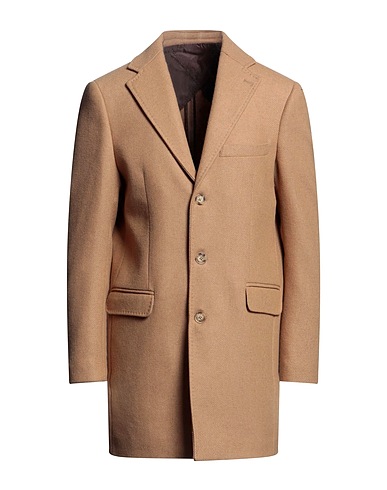 OFFICINA BORGHESE Coat Camel 50% Wool, 30% Polyester, 10% Acrylic, 5% Polyamide, 5% Other Fibres