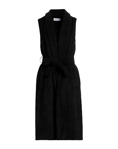 ANNAMARIAPALETTI Coat Black 80% Polyester, 20% Viscose
