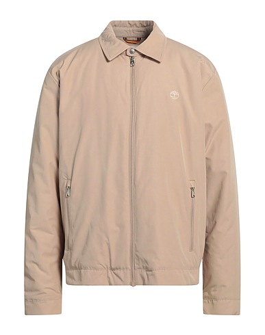 TIMBERLAND Jacket Beige 55% Polyester, 45% Cotton