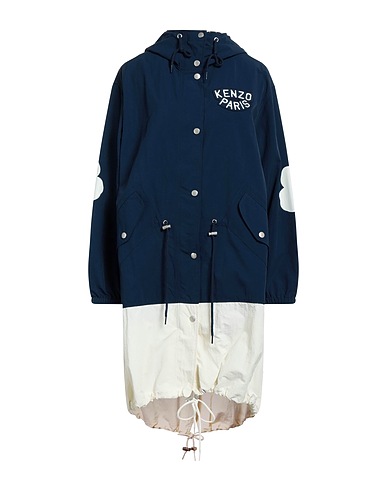 KENZO Lange Jacke Marineblau 100% Nylon