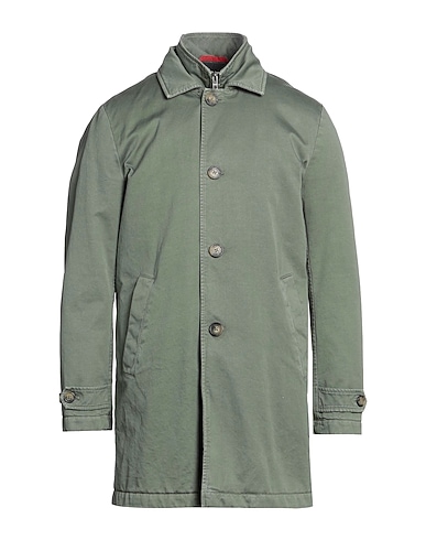 FAY Full-length jacket Military green 100% Cotton