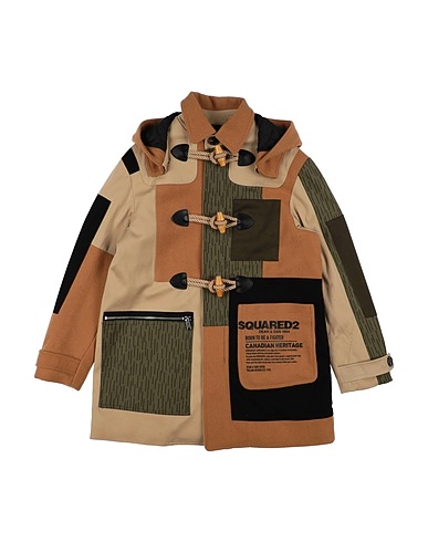 DSQUARED2 Coat Camel 50% Polyester, 50% Wool, Cotton, Elastane