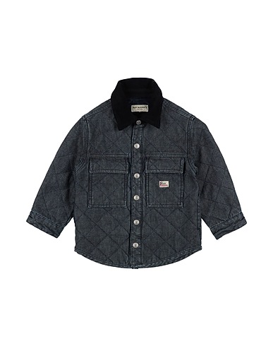 ROŸ ROGER'S Patterned shirt Blue 100% Cotton, Polyester