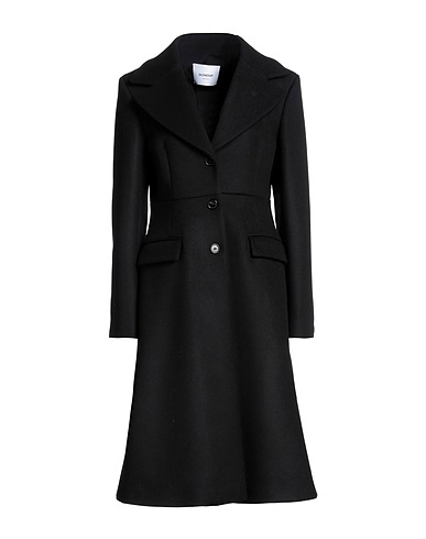 DONDUP Coat Black 100% Virgin Wool