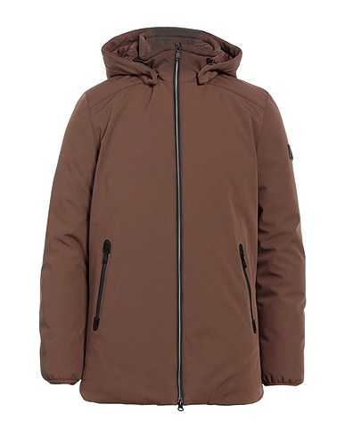 YES ZEE by ESSENZA Shell jacket Brown 88% Nylon, 12% Elastane