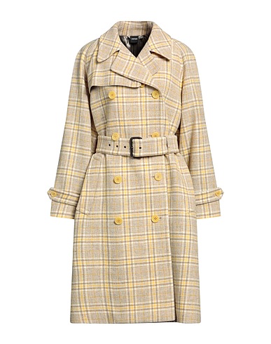 ASPESI Cappotto Giallo pastello 100% Lana Vergine, Viscosa