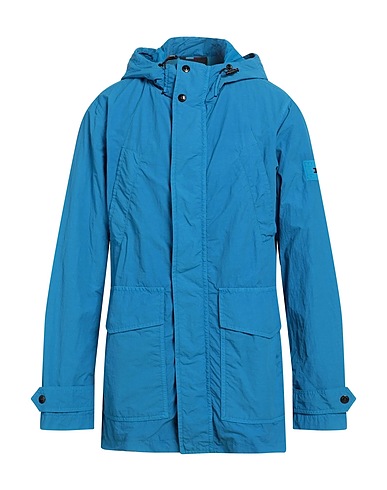 TOMMY HILFIGER Parka Azzurro 74% Poliammide, 26% Cotone