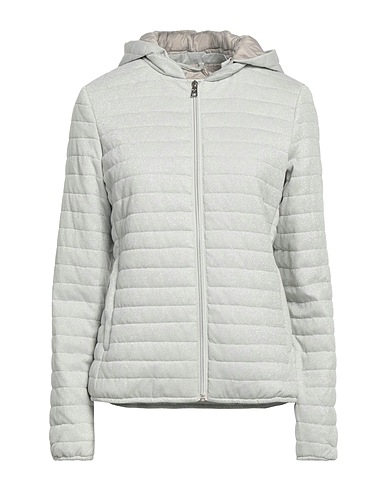 MIXTURE Shell  jacket Silver 65% Polyamide, 35% Lurex®, Polyester