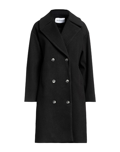 SILVIAN HEACH Coat Black 100% Polyester