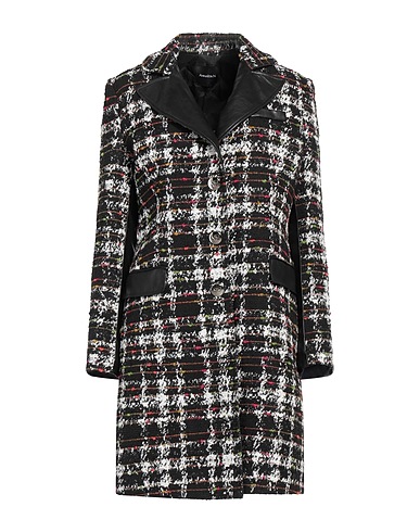 ANNARITA N Mantel Schwarz 55% Polyester, 26% Acryl, 11% Wolle, 5% Nylon, 3% Andere Fasern