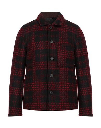 MESSAGERIE Coat Red 67% Polyester, 30% Wool, 3% Acrylic