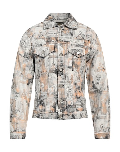 ARIES Denim jacket Beige 100% Cotton