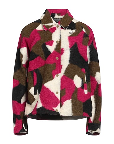 K-WAY Coat Military green 60% Polyester, 40% Wool, Polyurethane