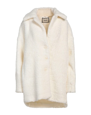 MAX & MOI Teddy Coat Avorio 61% Lana Vergine, 27% Poliammide, 12% Poliestere