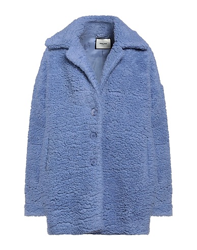 MAX & MOI Teddy Coat Blu chiaro 61% Lana Vergine, 27% Poliammide, 12% Poliestere