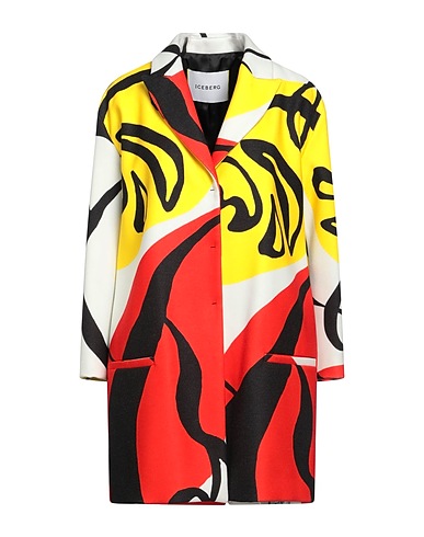 ICEBERG Coat Pastel yellow 91% Polyester, 6% Rayon, 3% Elastane