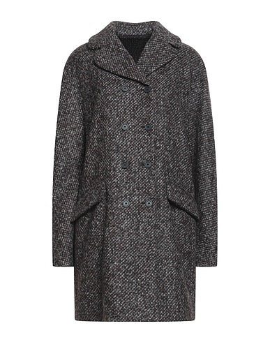 DOLCE&GABBANA Coat Dark brown 57% Wool, 35% Alpaca wool, 8% Polyamide