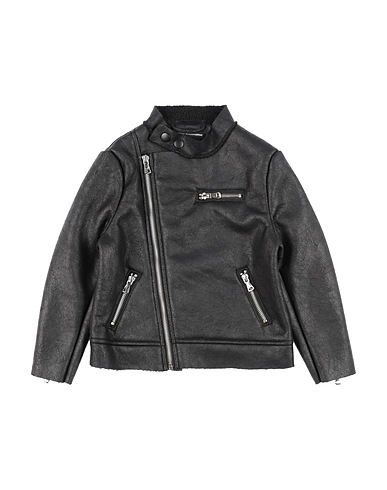 DANIELE ALESSANDRINI Giacca biker Nero 95% Poliestere, 5% Poliuretano