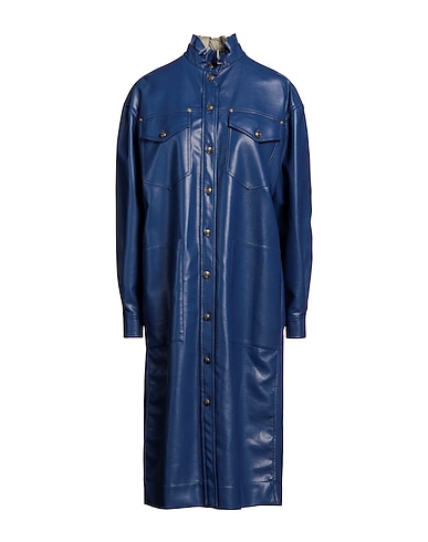 PHILOSOPHY di LORENZO SERAFINI Full-length jacket Blue 45% Polyurethane, 33% Viscose, 17% Polyester, 5% Other Fibres