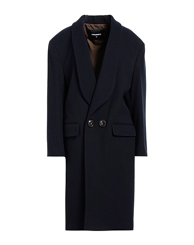 DSQUARED2 Coat Midnight blue 70% Wool, 30% Polyamide