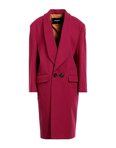 DSQUARED2 Coat Garnet 70% Wool, 30% Polyamide