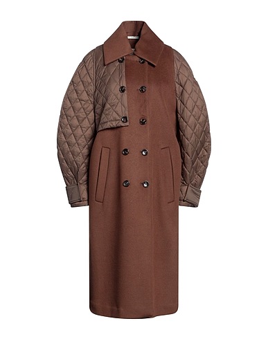 EMMA & GAIA Coat Brown 70% Wool, 20% Lyocell, 10% Cashmere, Polyamide