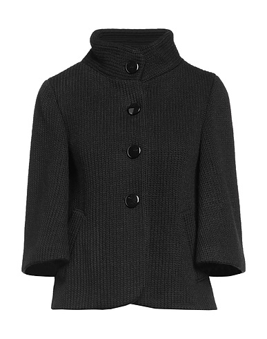EMMA & GAIA Coat Black 50% Wool, 50% Acrylic