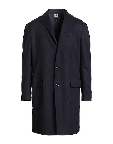 LUIGI BORRELLI NAPOLI Coat Midnight blue 100% Virgin Wool