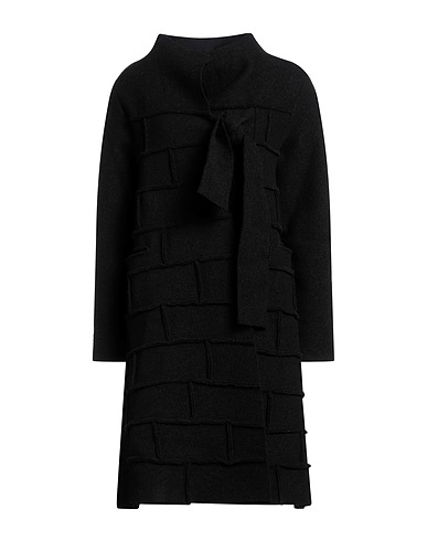 CORINNA CAON Coat Black 100% Virgin Wool