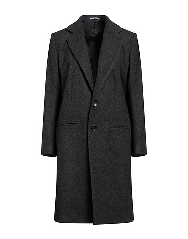 MESSAGERIE Coat Charcoal 50% Wool, 25% Polyester, 20% Acrylic, 5% Other Fibres, Elastane