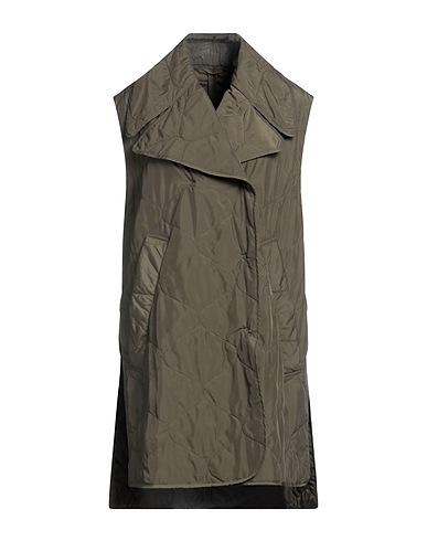 IL CAPPOTTINO Double breasted pea coat Military green 58% Polyamide, 42% Polyester