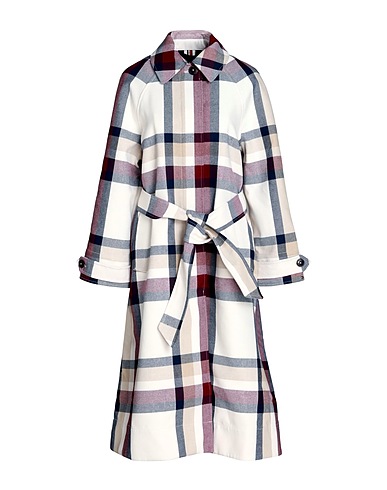 TOMMY HILFIGER Lange Jacke Weiß 50% Baumwolle, 48% Polyester, 2% Andere Fasern