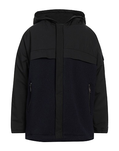 MESSAGERIE Jacket Black 50% Wool, 45% Polyester, 5% Other Fibres, Cotton, Elastane